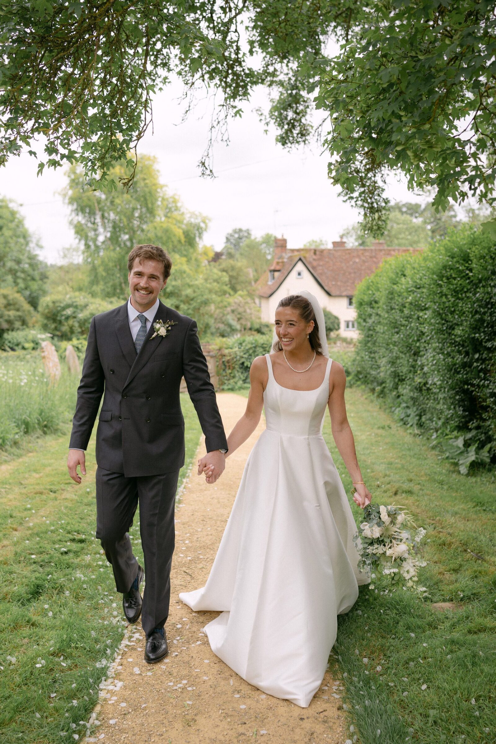 Bride and Groom exiting the church